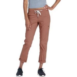 Vuori Women's Rust Brown Drawstring Jogger Pants